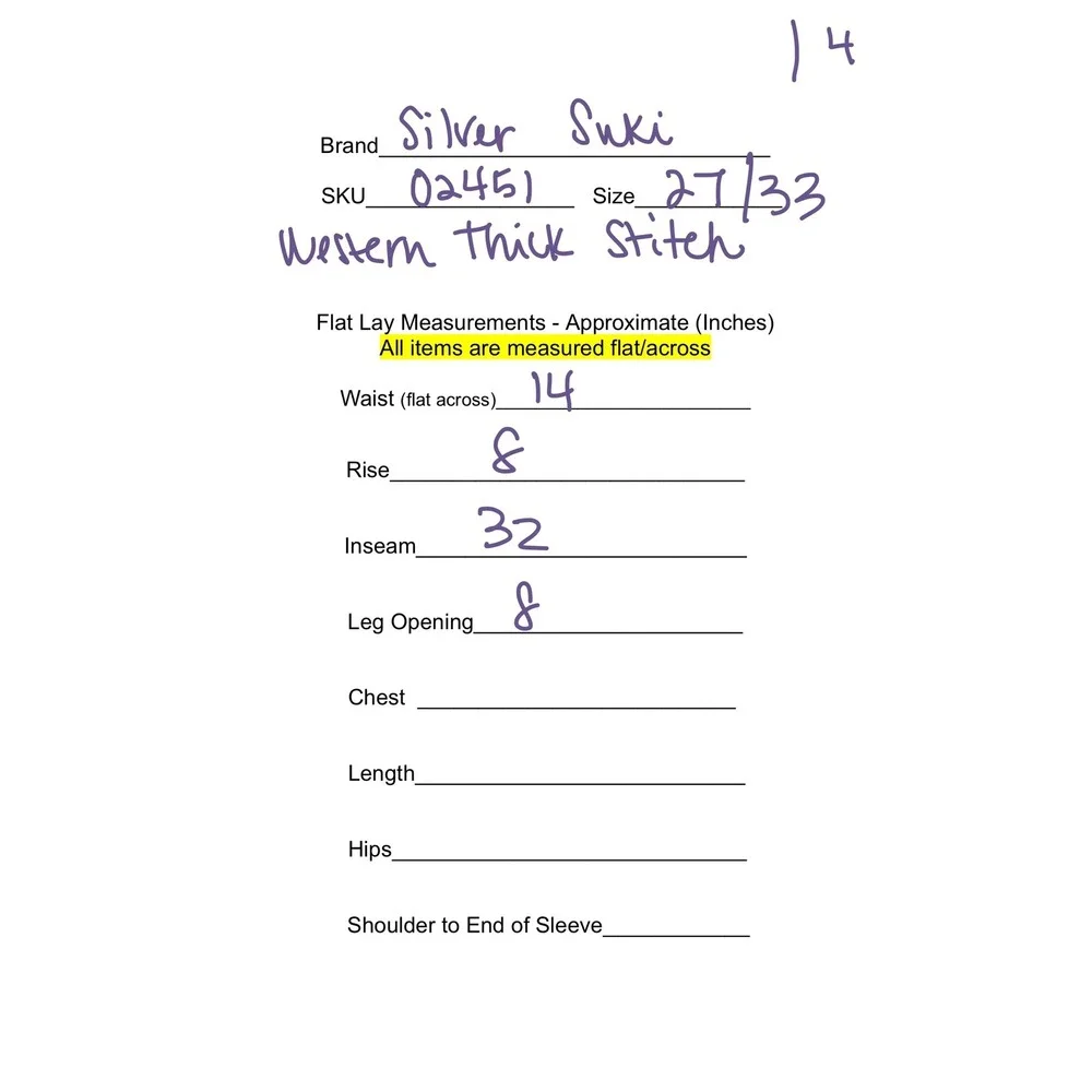 Silver‎ Jeans Suki Mid Bootcut Jeans Women W27 L33 Distressed Embellished - Picture 8 of 8